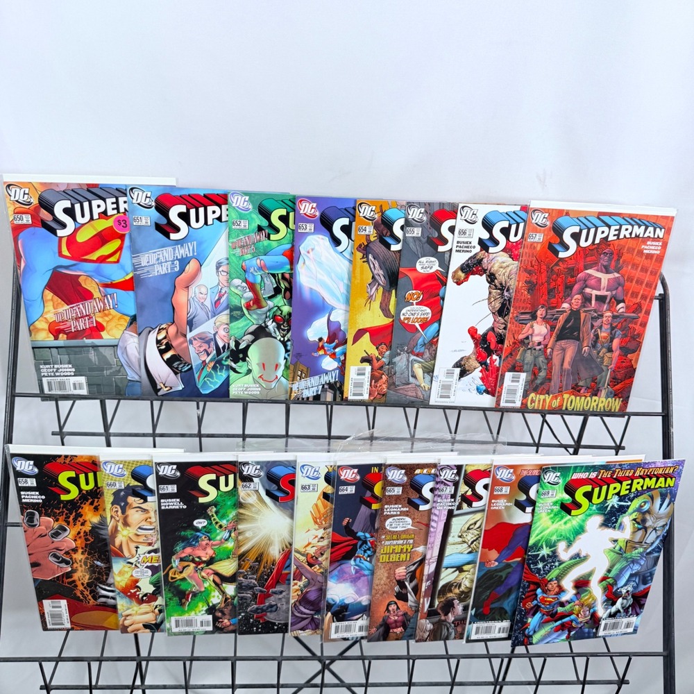 DC Comics Superman 650-658 660-669 lot City of Tomorrow